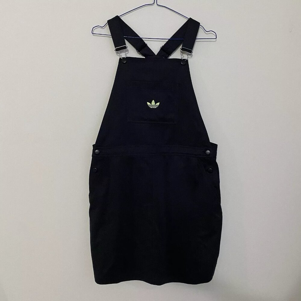 Nwots adidas Originals Dungaree Dress Women's Size Medium Black HB9458